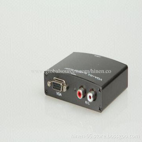 VGA+R/L to HDMI Scaler Converter, Supports HDMI Resolution to Fixed 1280*720P and 1920*1080P
